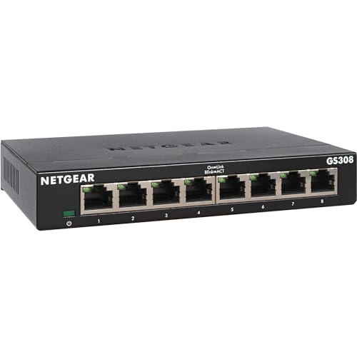 NETGEAR Switch de red Gigabit Ethernet de 8 puertos - (24,99€)