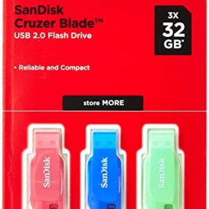 SanDisk 32GB Cruzer Blade USB Flash Drive – (9,99€)
