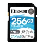 Kingston Canvas Go! Plus Tarjeta SD 256GB SDXC 170R C10 UHS-I U3 V30 – (25,99€)