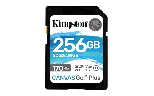 Kingston Canvas Go! Plus Tarjeta SD 256GB SDXC 170R C10 UHS-I U3 V30 - (25,99€)