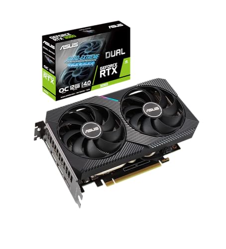 ASUS Dual NVIDIA GeForce RTX 3060 V2 OC Edition Tarjeta gráfica Gaming - (297,95€)