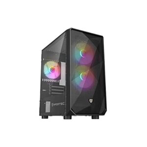 Nfortec DYS Torre Gaming MicroATX con Frontal 3D mallado – (52,95€)