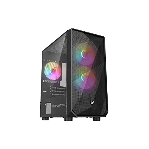 Nfortec DYS Torre Gaming MicroATX con Frontal 3D mallado - (52,95€)