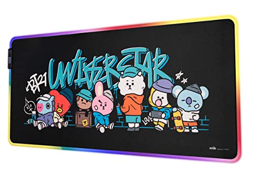 Grupo Erik Alfombrilla Gaming RGB BT21 - Alfombrilla ratón Luces LED 14 Modos - (19,95€)