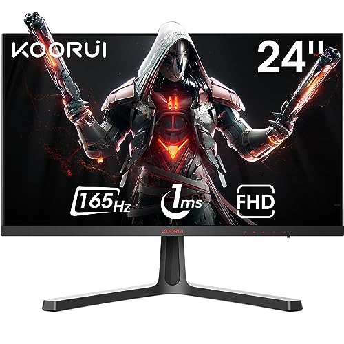 KOORUI Monitor 24 Pulgadas - Monitor Gaming de 24'' FullHD 165Hz - (99,99€)