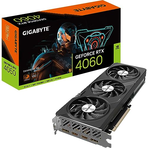 Gigabyte NVIDIA GeForce RTX 4060 GAMING OC Targeta gráfica - 8GB GDDR6 - (319,95€)