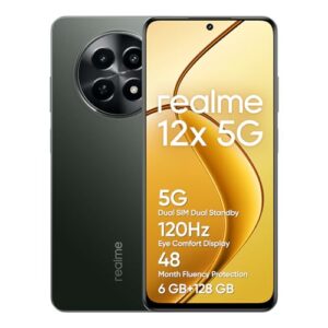 realme Teléfono Móvil 12x 5G 6+128GB – (131,79€)