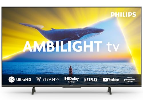 Philips Ambilight 65PUS8109 Smart TV 4K LED – Pantalla de 65 Pulgadas con Plataforma Titan OS – (499,00€)