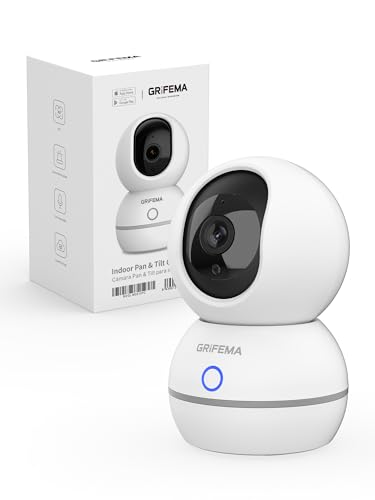 GRIFEMA Cámara Vigilancia WiFi Interior 360° - (19,99€)