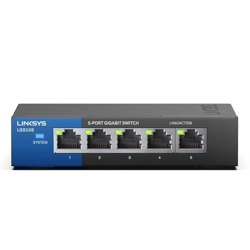 Linksys LGS105-EU switch de red no administrado Gigabit de 5 puertos - (16,99€)