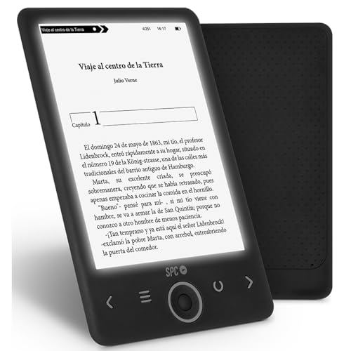 SPC Dickens Light 2 - Libro electrónico con Pantalla retroiluminada y luz con 6 Niveles de Intensidad - (89,99€)