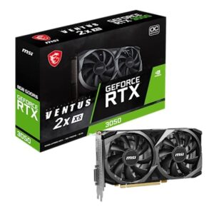MSI GeForce RTX 3050 Ventus 2X XS 8G OC – (189,95€)