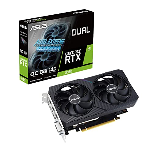 Asus Dual NVIDIA GeForce RTX 3050 V2 OC Edition Tarjeta gráfica Gaming – (229,24€)