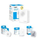 Bundle of TP-Link Tapo H100 Smart Hub + Tapo T100 – Detector de Movimiento + Tapo T110 – Sensor de Contacto Inteligente + TAPO T315-Monitor de Temperatura y Humedad – (77,78€)