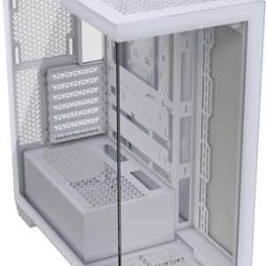 CORSAIR 3500X Media-Torre ATX Caja de PC – Cristal Templado Panorámico – Conexión Inversa Compatible con Placa Base – Sin Ventiladores Incluidos – Blanco – (79,99€)