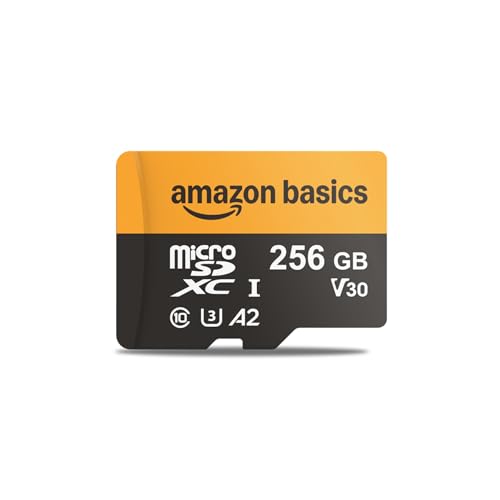Amazon Basics Tarjeta MicroSDXC de 256 GB con Adaptador - (17,53€)