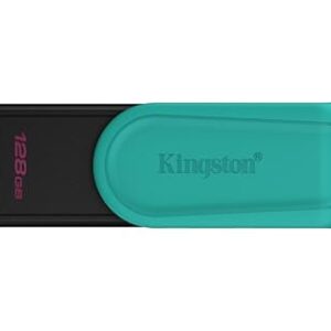 Kingston DataTraveler Exodia S Unidad Flash USB – 128GB – USB 3.2 Gen 1 – USB Type A – Negro/Turquesa – DTXS/128GB – (7,90€)