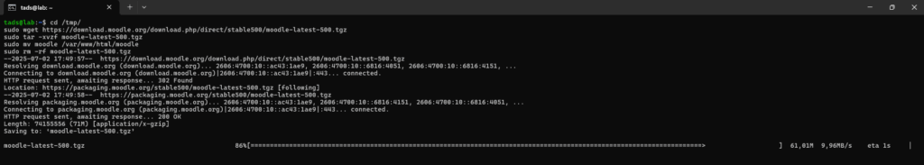 Instalar Moodle 5.0.1 en Ubuntu 24.04 - Descarga Moodle