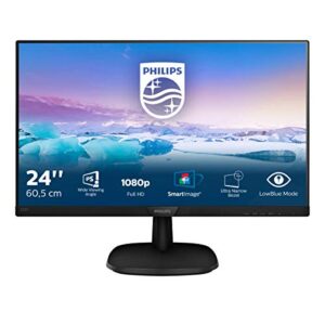 Philips – Monitor LED 243V7QJABF V-Line – IPS – 23.8″ – 1920 x 1080 Full HD – Multimedia/Altavoces – VGA – (99,54€)