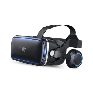 NK Gafas Inteligentes VR con Auriculares – Realidad Virtual 3D con Audio para Smartphone Entre 4.7″ – 6.53″ – (21,24€)