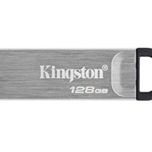 Kingston DataTraveler Kyson USB 3.2 Gen 1 Memoria USB 128GB – con Elegante Carcasa metálica sin capuchón – (10,90€)