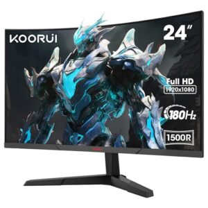 KOORUI 24E6CA Monitor Gaming Curvo 24 Pulgadas – (99,99€)