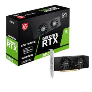 MSI GeForce RTX 3050 LP 6G OC – (191,91€)