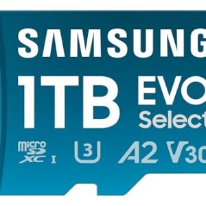 Samsung – Tarjeta MicroSD EVO Select 2023 – (99,52€)
