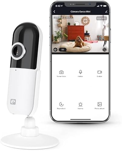 Garza Smart – Cámara IP Design WiFi de vigilancia Interior Inteligente – (18,29€)