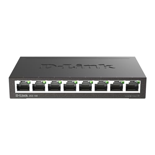 D-Link DGS-108 Conmutador Gigabit Layer2 de 8 puertos - (18,28€)