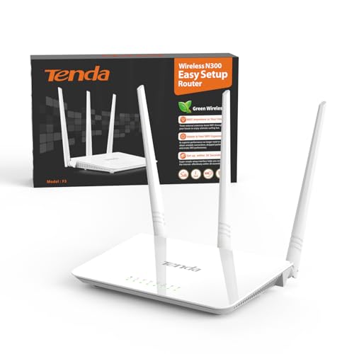Tenda F3 Router WiFi N300 – Router Inalámbrico a 2 – (13,49€)
