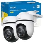 Tapo C510W – Pack de 2 Cámaras Wi-Fi para Exterior 3K 5MP IP65 con Rotación 360° – (84,99€)